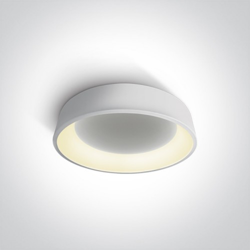 Plafoniera LED 32W, rotunda, lumina alb calda 3000K, culoare alb