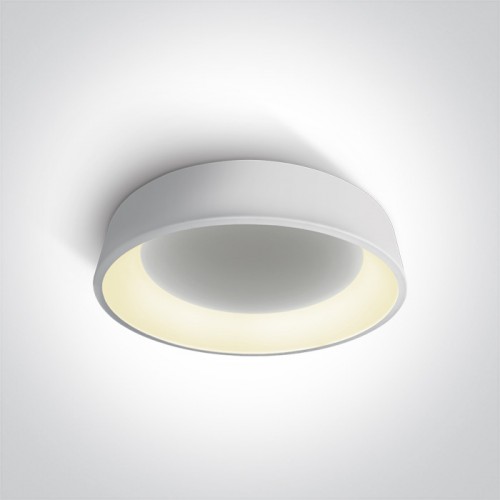 Plafoniera LED 42W, rotunda, lumina alb calda 3000K, culoare alb