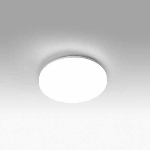 Plafoniera de baie Zon, dimabila, finisaj alb mat, lumina alb calda 3000K