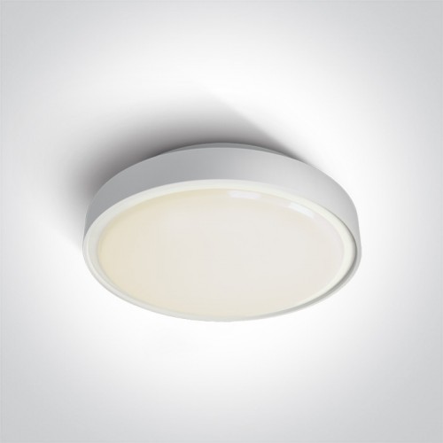 Plafoniera LED 30W, rotunda, lumina alb calda 3000K, culoare alb