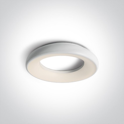 Plafoniera de perete LED 25W, rotunda, lumina alb calda 3000K, culoare alb