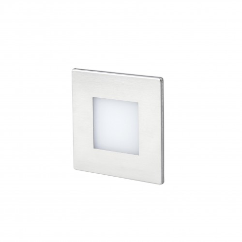 Aplica de perete exterior incastrata LED 0,8W Frol, finisaj nichel, lumina alb calda 3000K