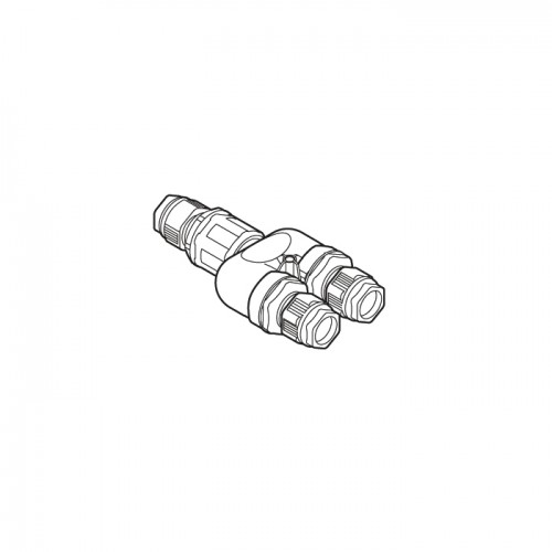 Conector 1 IN / 2 OUT pentru exterior IP68